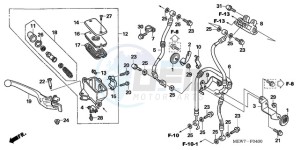 NT700VA Europe Direct - (ED) drawing FR. BRAKE MASTER CYLINDER