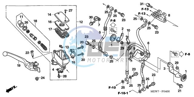 FR. BRAKE MASTER CYLINDER