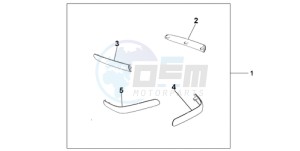 GL18009 Korea - (KO / AB) drawing CHROME SADDLEBAG