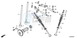 VFR1200XH Europe Direct - (ED) drawing STEERING STEM