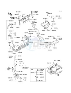 KAF 620 M [MULE 4010 4X4] (M9F) MAF drawing FRAME FITTINGS