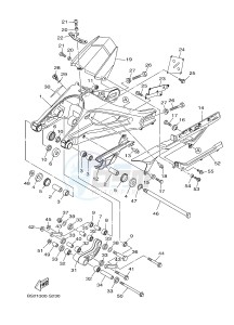 MTN850 MTN-850-A MT-09 ABS (BS29) drawing REAR ARM