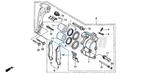 CR500R drawing FRONT BRAKE CALIPER