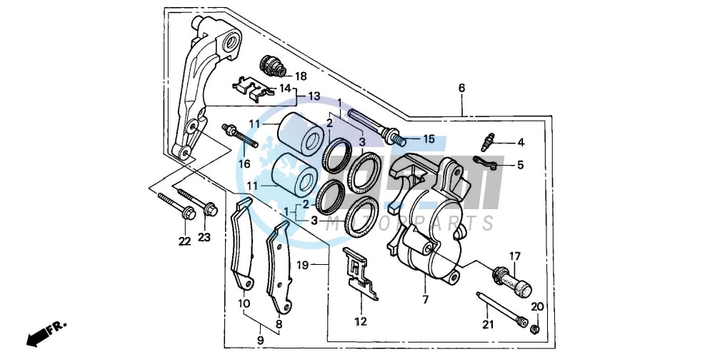 FRONT BRAKE CALIPER