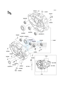 KLX 300 A [KLX300R] (A7-A9) [KLX300R] drawing CRANKCASE