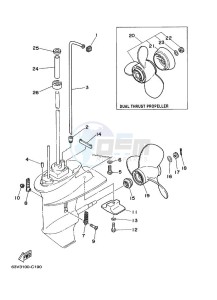 9-9FMHL drawing PROPELLER-HOUSING-AND-TRANSMISSION-2