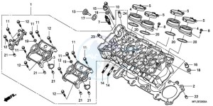 CBR1000RA9 BR / ABS MME drawing CYLINDER HEAD