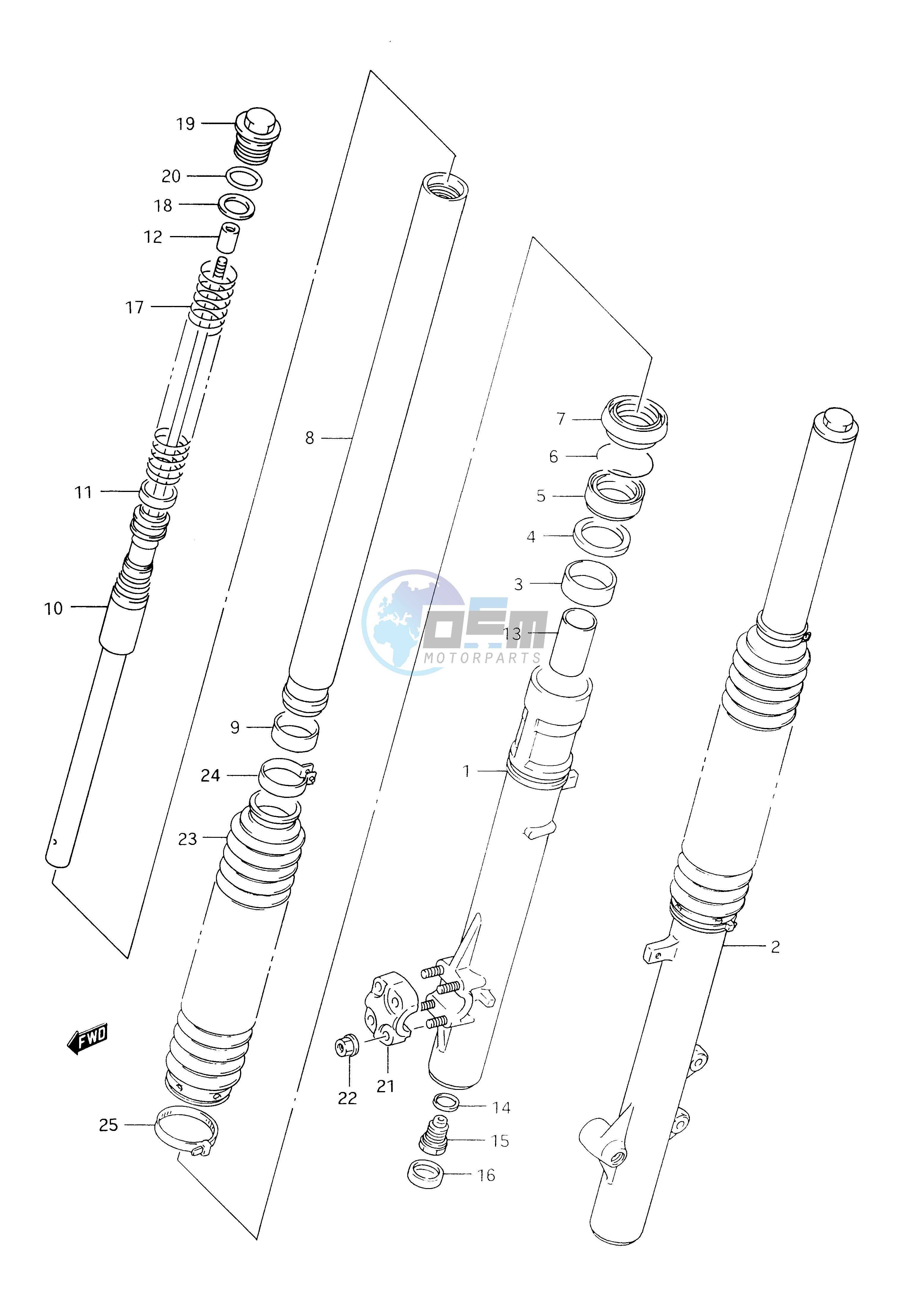 FRONT DAMPER (MODEL R)