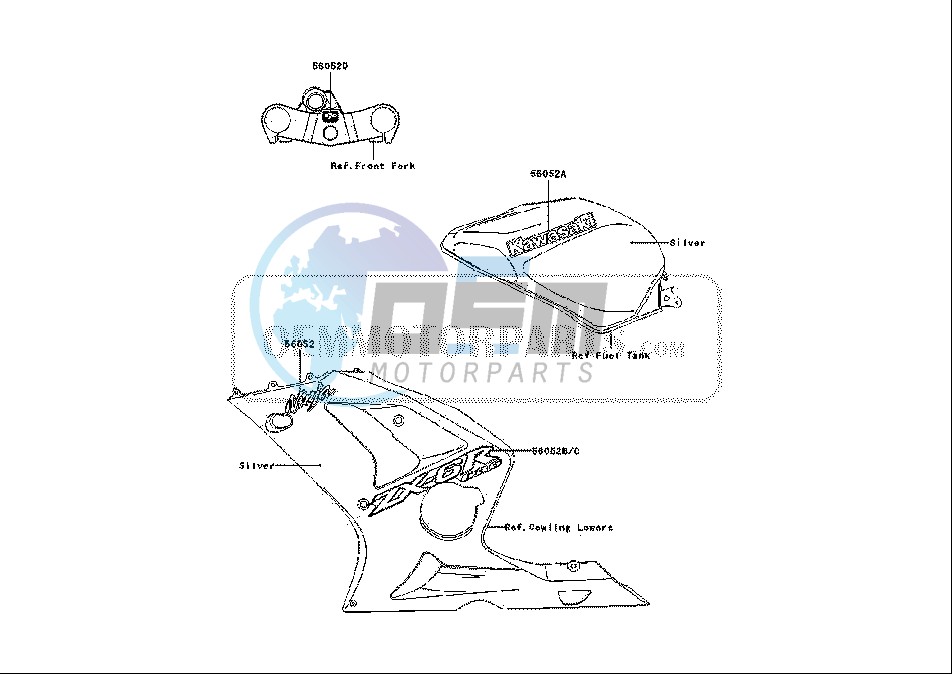 DECALS ZX636 B2H SILVER