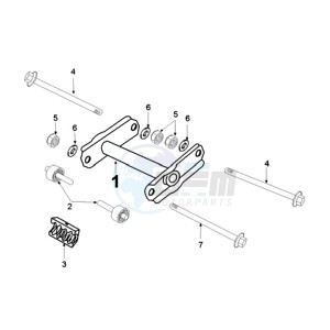 VIVA 3 L 50 4T SIXTIES drawing ENGINEMOUNT