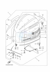 F250LETX drawing FAIRING-UPPER