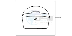 FJS400D SILVER WING drawing TOP BOX INNERBAG