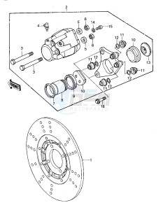 KZ 440 A [LTD] (A1) [LTD] drawing FRONT BRAKE -- 80 A1- -