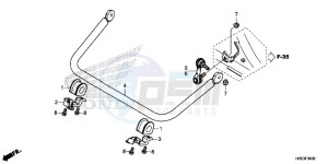 TRX500FM5F TRX500FM Europe Direct - (ED) drawing STABILIZER