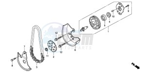 PES150R 125 drawing OIL PUMP