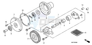 CBF125MD CBF125M UK - (E) drawing OIL PUMP