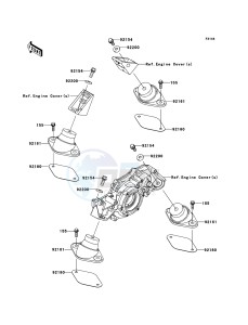 JET_SKI_ULTRA_300X JT1500HDF EU drawing Engine Mount