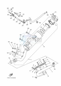 YFZ450R (BKD5) drawing EXHAUST