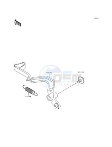 KX 100 B [KX100] (B5-B7) [KX100] drawing BRAKE PEDAL