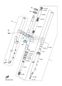 XJ6NA 600 XJ6-N (NAKED, ABS) (36BD 36BE) drawing FRONT FORK