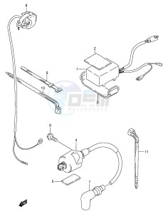 RM80 (P3-P28) drawing CDI UNIT - IGNITION COIL