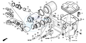 TRX500FPEB drawing AIR CLEANER