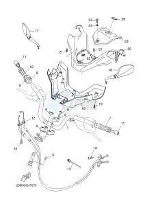 X-MAX125 ABS X-MAX (2DM6 2DM6) drawing STEERING HANDLE & CABLE