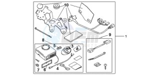 CBR600RRA Europe Direct - (ED) drawing AVERTO ALARM KIT