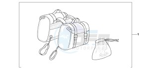 VT1100D2 drawing NYLON SADDLEBAG