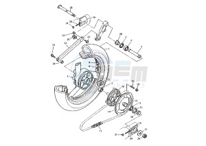 XJR-XJR SP 1300 drawing REAR WHEEL