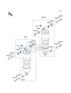 VN 1600 G [VULCAN 1600 NOMAD] (6F) G6F drawing SUSPENSION_SHOCK ABSORBER