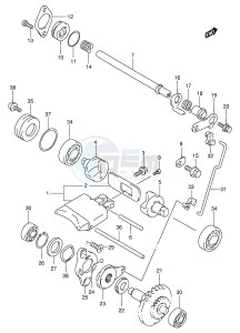 RM250 (E3-E28) drawing EXHAUST VALVE (MODEL X Y)