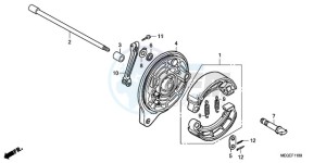 VT750C9 Korea - (KO / MK) drawing REAR BRAKE PANEL