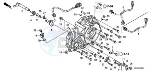 TRX420FMA Europe Direct - (ED / 2ED 4WD) drawing REAR CRANKCASE COVER