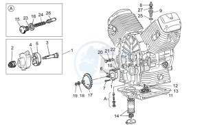 V7 Classic 750 drawing Oil pump