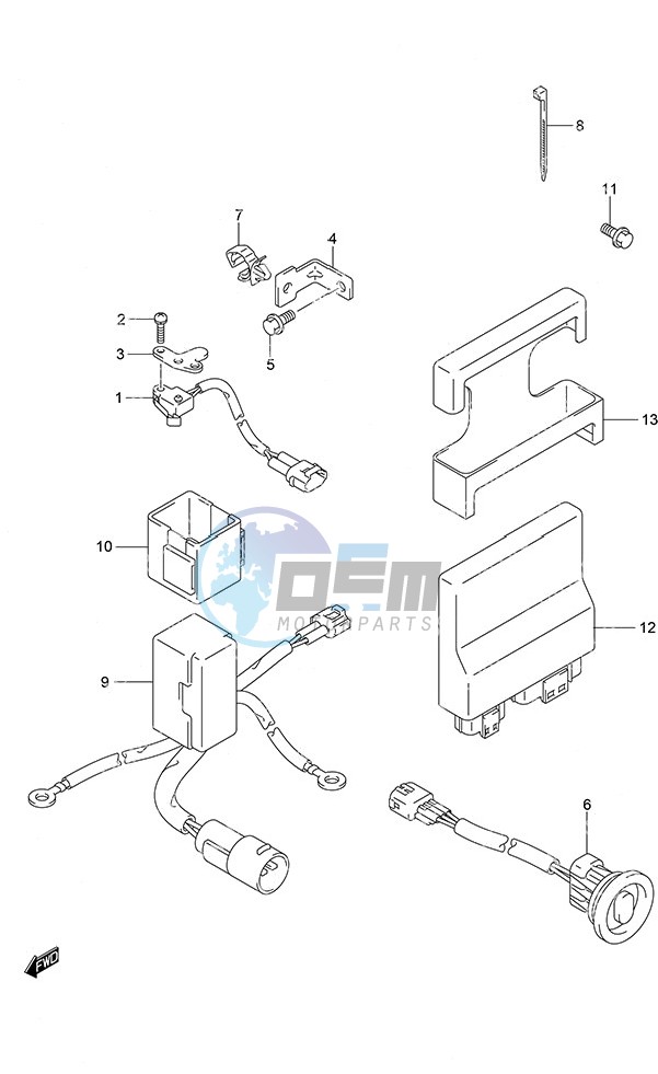 PTT Switch/Engine Control Unit