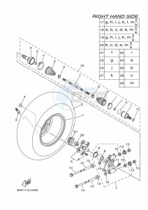 YFM700FWB YFM70KDXK (B6K3) drawing REAR WHEEL 2