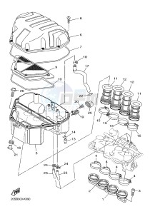 XJ6FA 600 DIVERSION F (ABS) (1DG5 1DG6) drawing INTAKE