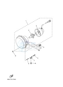 YFM700FWAD YFM700PHF GRIZZLY 700 EPS SPECIAL EDITION (B387) drawing HEADLIGHT