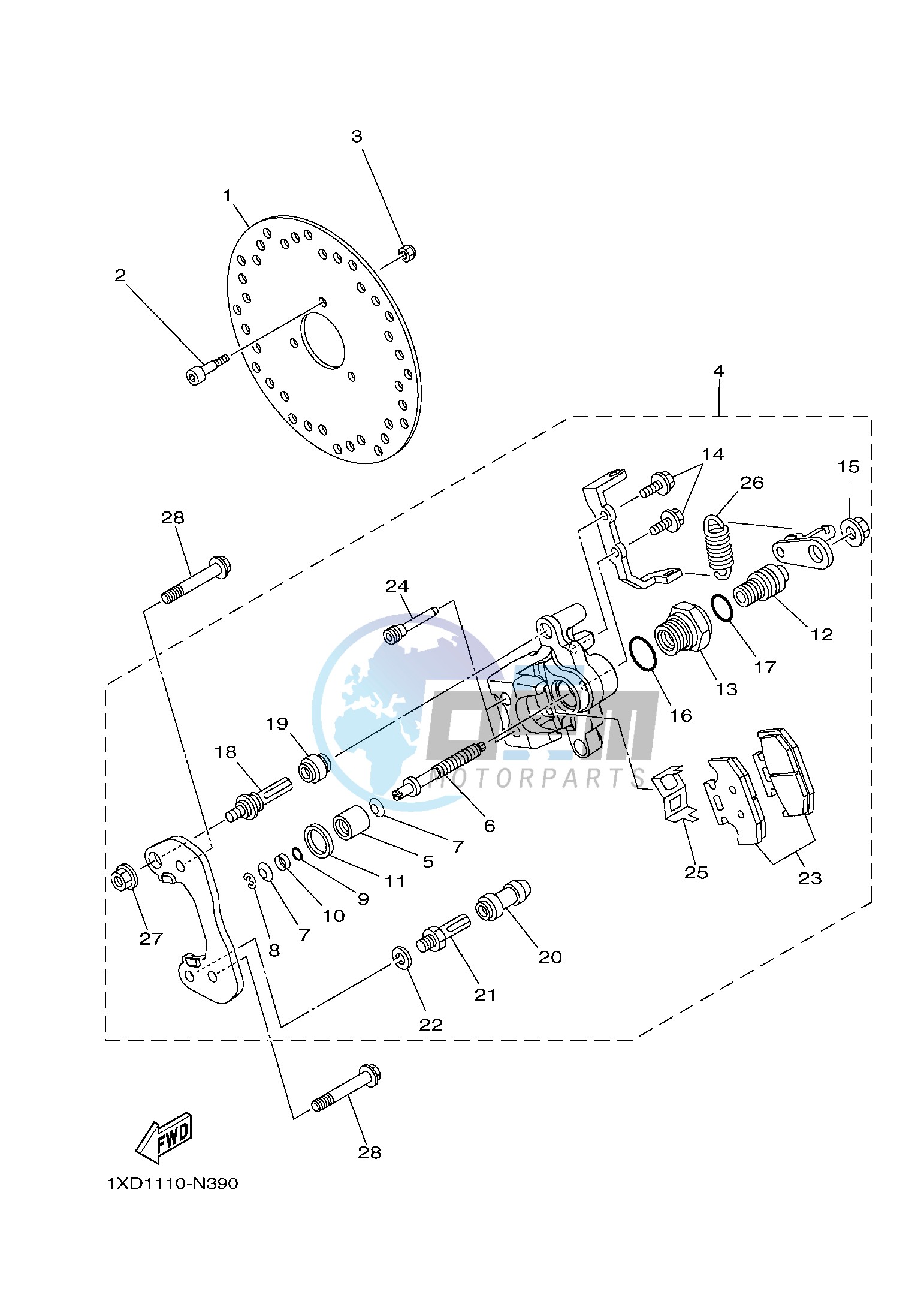 REAR BRAKE CALIPER 2