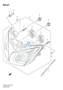 DL650 (E2) V-Strom drawing HEADLAMP (DL650UEL1 E19)