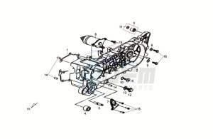 CROX 50 drawing CRANKCASE - STARTER