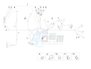 Liberty 125 4t Delivery e3 Single drawing Main cable harness