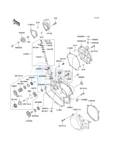 KX 85 A [KX85 MONSTER ENERGY] (A6F - A9FA) A8F drawing ENGINE COVER-- S- -