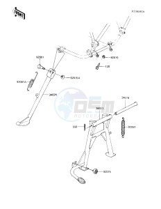 KZ 750 F [LTD SHAFT] (F1) [LTD SHAFT] drawing STANDS