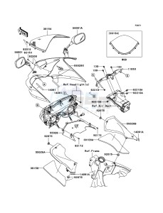 NINJA ZX-6RR ZX600-N1H FR GB XX (EU ME A(FRICA) drawing Cowling