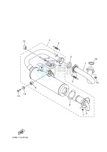 YXE700E YXE70WPHG WOLVERINE R-SPEC EPS HUNTER (2MB7) drawing EXHAUST