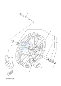 YZF-R125 R125 (5D7R 5D7R 5D7R) drawing FRONT WHEEL