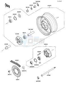 ZX 1000 B [NINJA ZX-10] (B3) [NINJA ZX-10] drawing REAR WHEEL_CHAIN