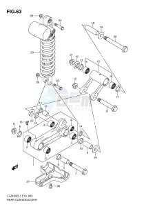 LT-Z400 (E19) drawing REAR CUSHION LEVER (LT-Z400ZL1 E19)